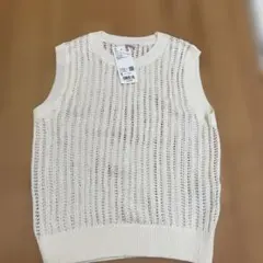 UNIQLO ノースリーブニット Sサイズ オフホワイト