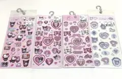 ビジュー　すりガラス風　ラメ入り樹脂もり　シール　サンリオ