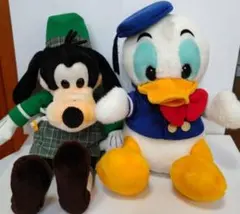 ディズニーキャラクター　ドナルド　グーフィー ディズニー開園初期ぬいぐるみ