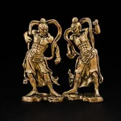 金剛力士像 仁王像 インテリア 開運 仏像 魔除け 置物 阿形 吽形のサムネイル