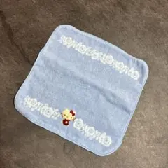 Hello Kitty ミニタオル ハンカチ ブルーのサムネイル