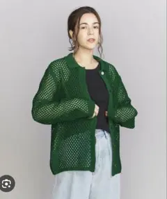 BEAUTY&YOUTH UNITED ARROWSメッシュニットカーディガン