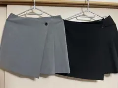 GU スカート グレーとブラック Lサイズ