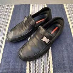 値下げ Prada Sports スリッポン ローファー バックル UK7ハーフ