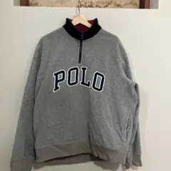 POLO RALPH LAUREN フリースハーフジップアップ トレーナー