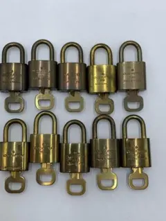 ルイヴィトン パドロック 鍵 南京錠 10個セット