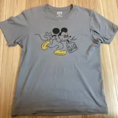 UNIQLO ミッキーマウス Tシャツ Sサイズ グレー