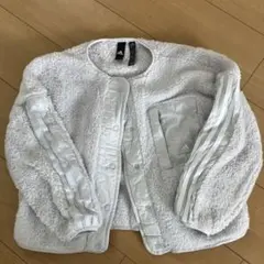 adidas フリースジャケット ホワイト　130