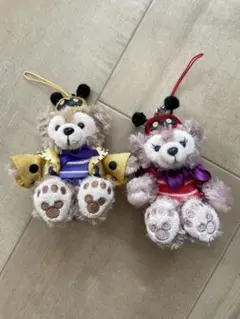 ダッフィ　シェリーメイ　ぬいぐるみバッチ　2012年ハロウィン