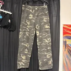 迷彩柄 カーゴパンツ コットン混紡