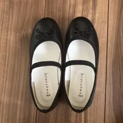 branshes ブラック バレエシューズ 19.0