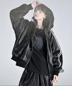 【新品未使用タグ付き】ADRER ラインスリーブトラックジップパーカージャケット
