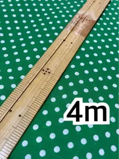 1点のみ　4m グリーン　ドット　スケア　ハギレ　生地
