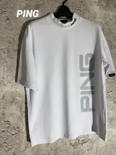 PING メンズ　半袖　モックネックシャツ 白 S ゴルフシャツ　Tシャツのサムネイル