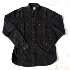 ◇ヴィンテージ◇ トミーヒルフィガーデニム ブラック 長袖 シャツ