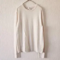 【UNIQLO】（M）カシミヤクルーネックセーター/柔らか/暖かい/シンプル