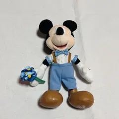 ディズニー　ミッキー　ブルーエバーアフター　ぬいぐるみバッジ