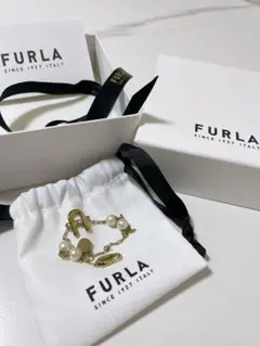 FURLA チェーンブレスレット ゴールド パール
