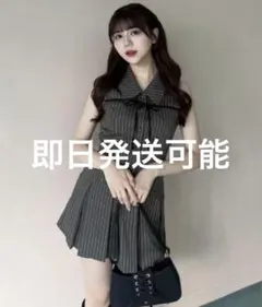 即発送OLIVE des OLIVEノースリーブシャツミニワンピース ゆいワンピ