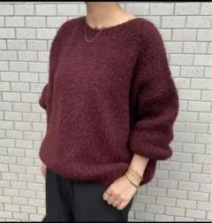 スローブイエナ 2025 トリコットジーンマルク SLOBE別注 ボルドー