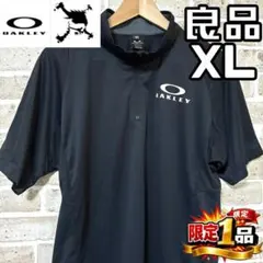 【早い者勝ち✨】オークリー スカル メンズ 半袖ジップシャツ XL ブラック 黒のサムネイル