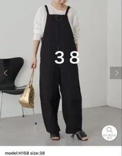 omekashi カーブジップサロペット　ブラック38