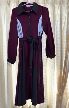 axes femme レース切替配色ワンピース(値下げ交渉可)