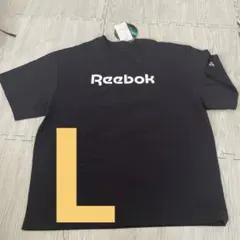 Reebokリーボックメンズ　 Beyond天竺　スタックト tシャツ 黒　L