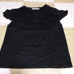 LA MARINE FRANCAISE フリル 半袖Tシャツ ブラックのサムネイル