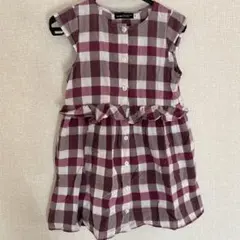 BeBe チェック柄ワンピース 120
