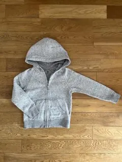 ユニクロ UNIQLO フード付きパーカー 110cm グレー