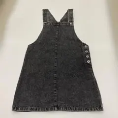 黒デニム ジャンバースカート 150cm