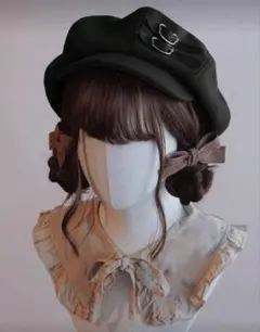 黒 キャスケット