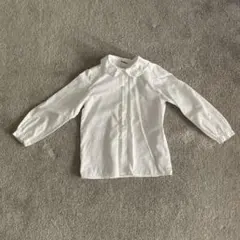 familiar 襟付きホワイトシャツ 115