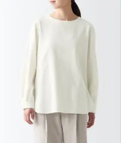 無印良品 両面起毛フランネル長袖ブラウス