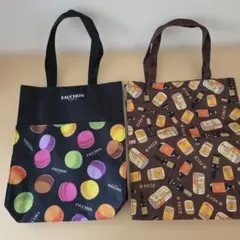 FAUCHON エコバッグ マカロン柄＋ビール柄 2点セット　未使用