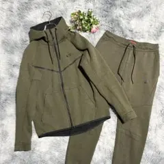 希少カラー】Nike ナイキ テックフリース セットアップ カーキ - メルカリ