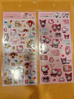 サンリオキャラクターズ ラメ入り樹脂もりシール 2点セット