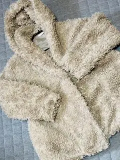 フード付ボアジャケット ベージュ