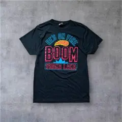 90s HE'S ON FIRE ゲームTシャツ　NBA バスケ　レトロ