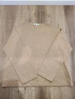 (美品)　ユニクロ　UNIQLO　ベージュ 長袖　シャツ 　XLサイズ