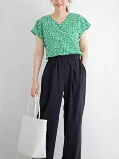 URBAN　RESEARCH　Sonny　label　ブラウス　ドット　Vネック