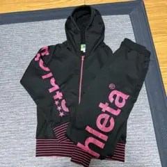 athleta ブラック フード付きジャージ S