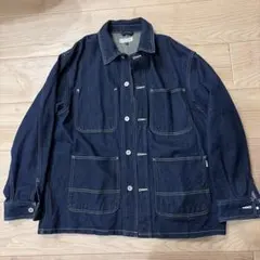 ダークブルー デニムジャケット 4ポケット