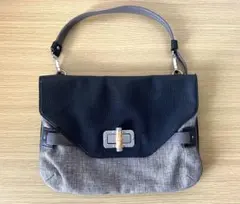 黒とベージュのクラッチバッグ　ハンドバッグ　ショルダーバッグ　2way