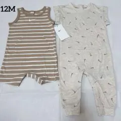 新品 74〜80 NIKE ナイキ ベビー ロンパース 2枚セット 12Mのサムネイル