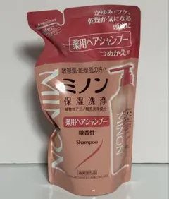 匿名配送 ミノン 薬用ヘアシャンプー つめかえ用 380mlのサムネイル