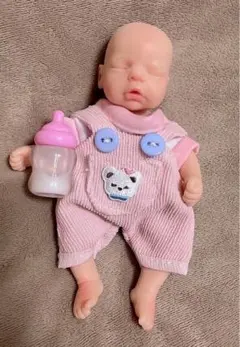 ★新品★リボーンドール フルシリコン 小さなおねんねの女の子 14cm