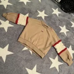 Lee ケーブル編み トレーナー ベージュ 105cm