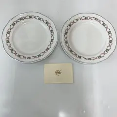 【本日10時頃迄】 Richard Ginori プレート2枚セット 花柄リボンのサムネイル